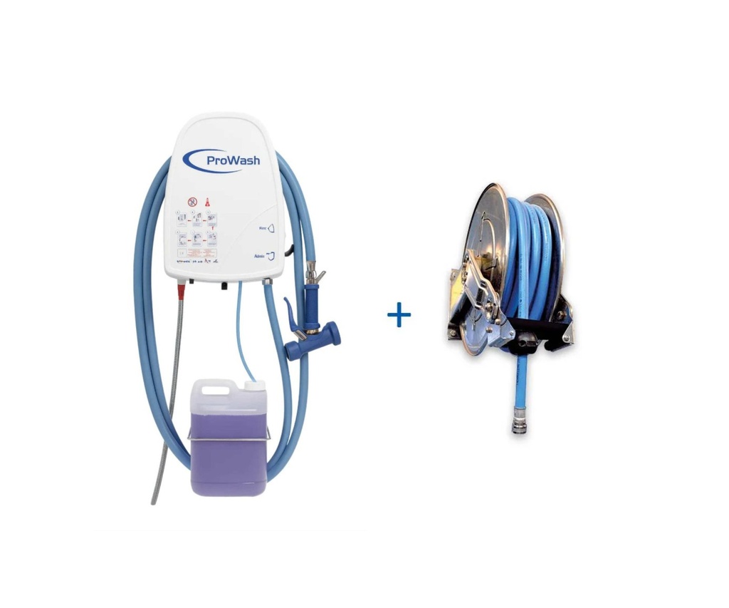 HYGIENECENTRALE 1 PRODUCT + INOX HASPEL