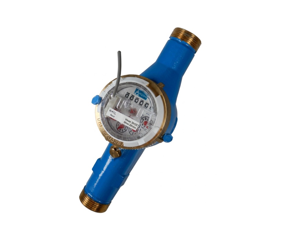 Watermeter MJ  1 ppl, incl. kopp.+ reedcontact